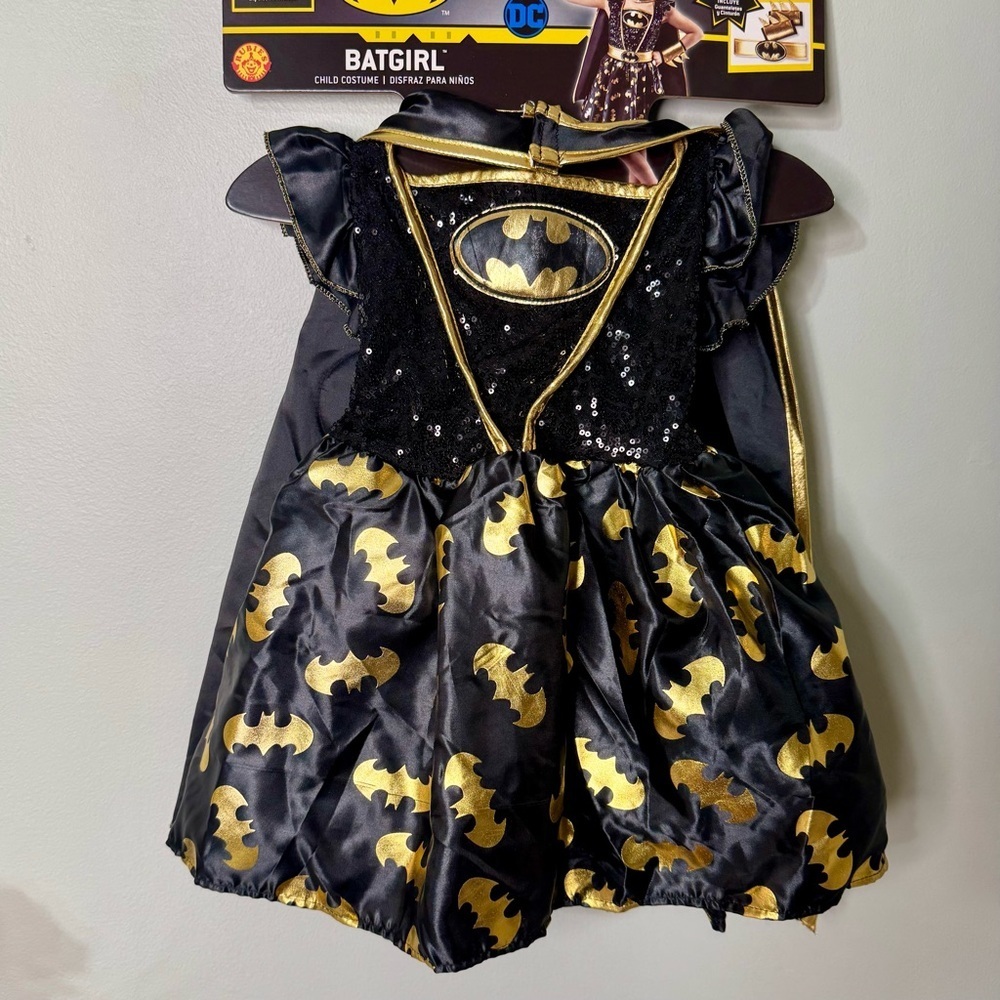Rubies DC Comics Batgirl Sequin Halloween Costume Size Girls 3T 4T NWT - Picture 6 of 10